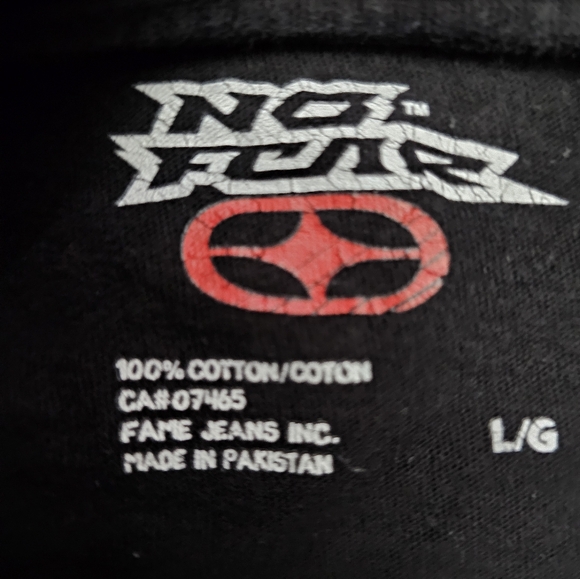 NO FEAR black and yellow shirt sz L - Picture 2 of 2